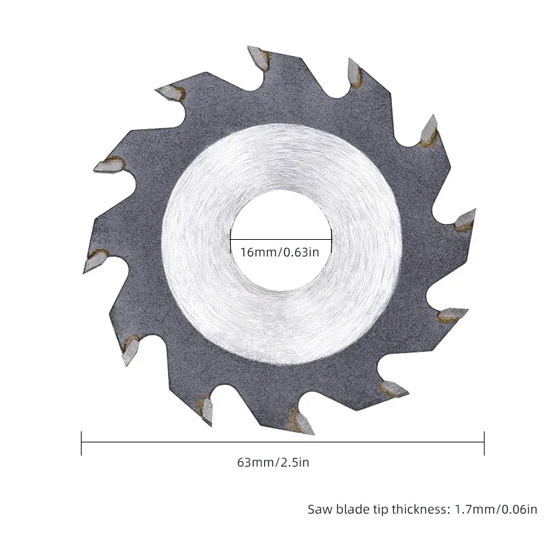 2.5inch Woodworking Alloy Saw Blade 63mm Small Cutting Blade For Mini Table Saw DIY Wood Board Cutting