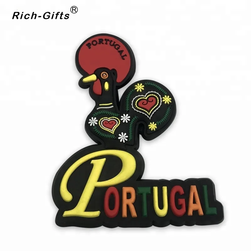 Customized Portugal PVC Decorative Magnet, Personalized