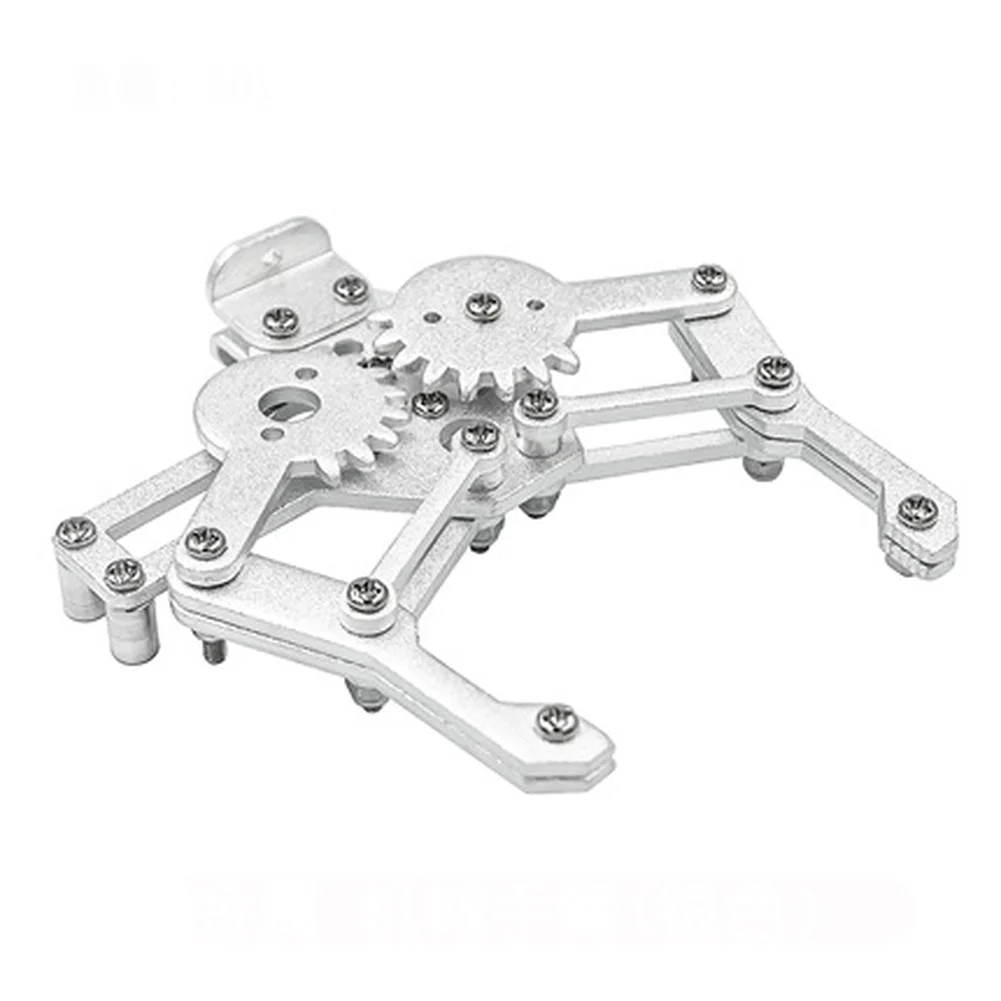 Lightweight Mechanical Claw for Robotic Arms - 55mm Opening Adjustable up to 95mm Aluminum Alloy Precision Grip