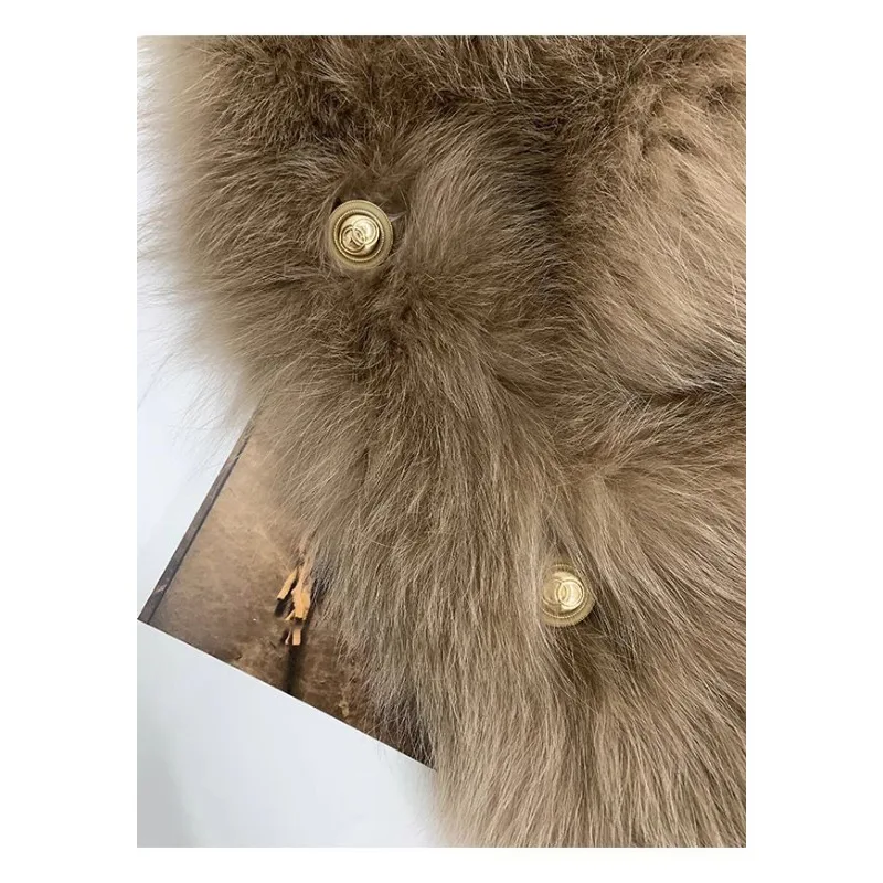 Imitacja futra lisa, płaszcz damski, wiosna-jesień, nowy, futrzany, ciepły top