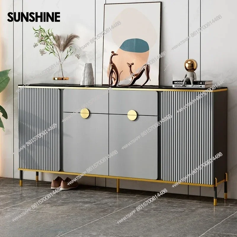Nordic Organize Living Room Cabinets Decorations Luxury Multipurpose Standing Storage Cabinet Modern Kichen Vitrina Furniture  F