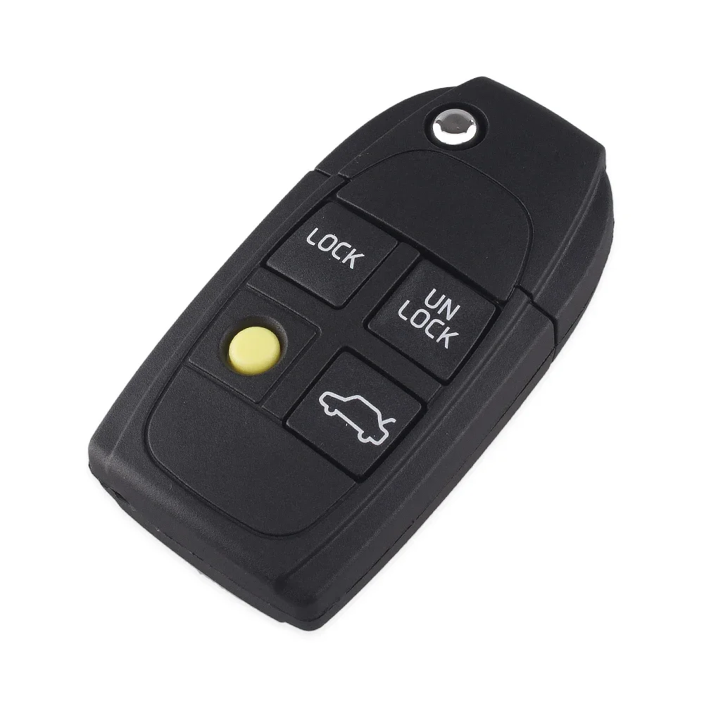 KEYYOU For Volvo XC70 XC90 V40 V50 V70 V90 C30 C70 S40 S60 S70 S80 Modified Key 4 Buttons Folding Shell Replacement Part