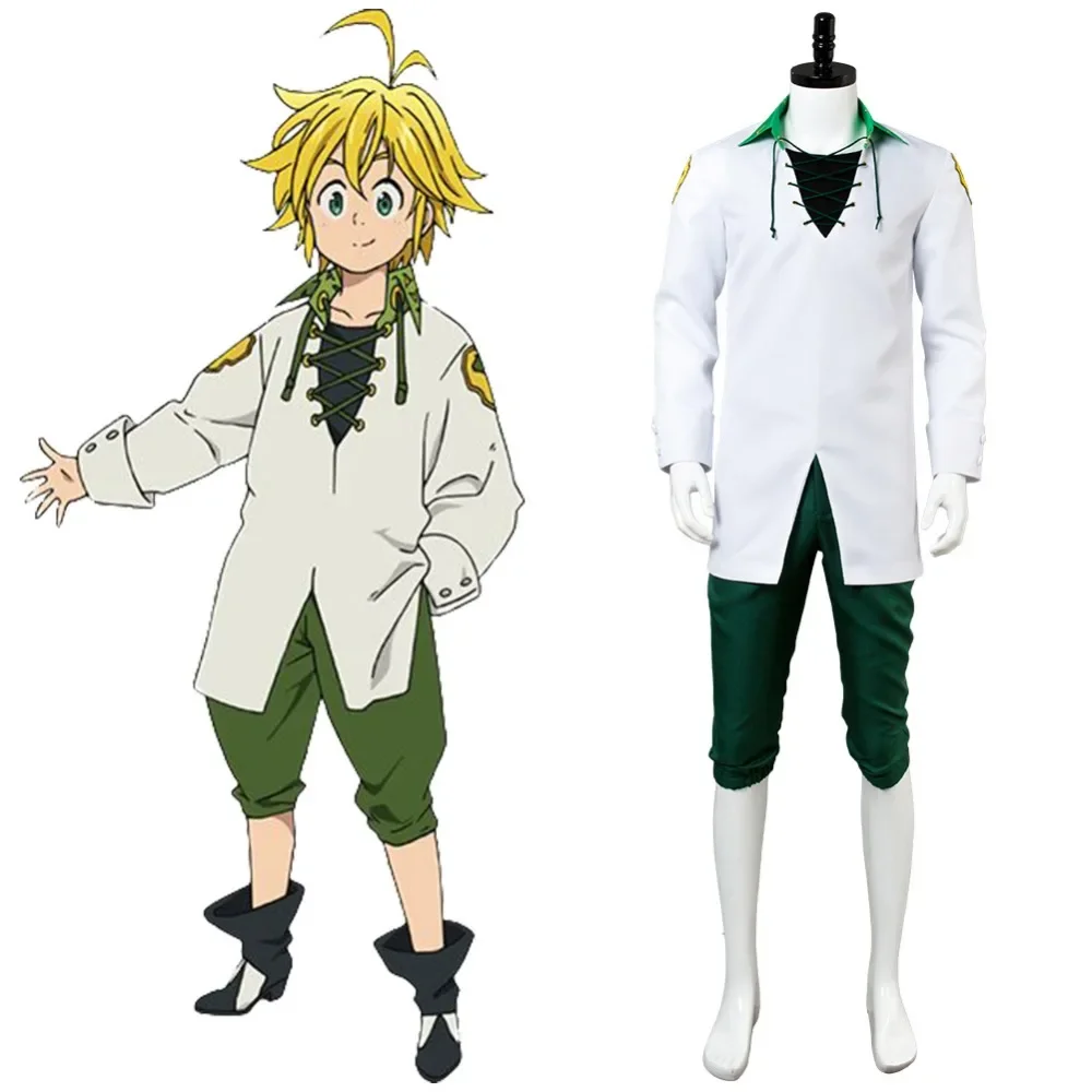 The Seven Deadly Sins Meliodas Outfit Cosplay Costume Full Set Cosplay Revival Of The Commandments Costume For Man Dragon