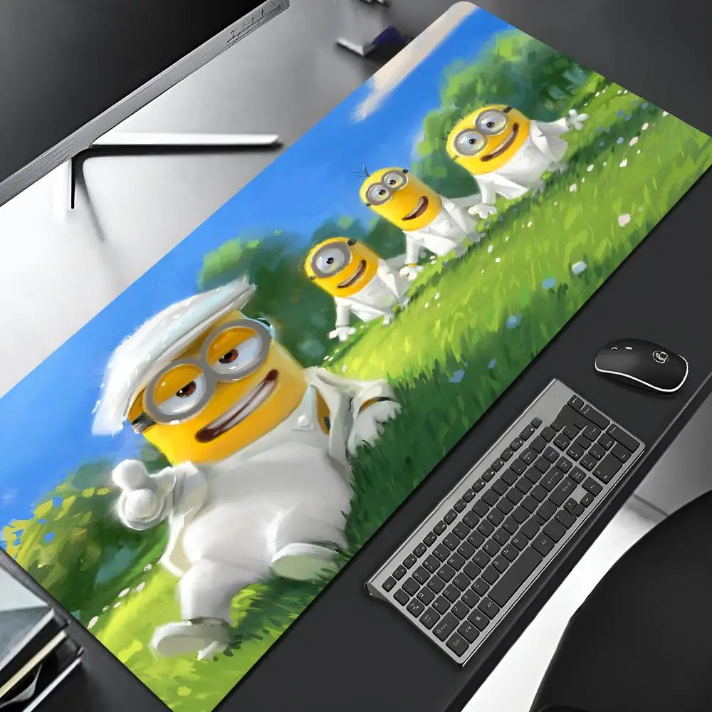 M-Minion Mouse Pad Cartoon Lockedge Large Gaming Pad Computer Gamer Keyboard Mat Desk Mousepad PC Desk Pad