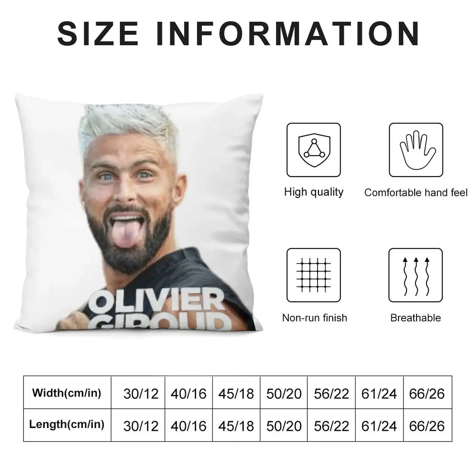 Olivier Giroud Art Throw Pillow Christmas Pillow Rectangular Cushion Cover Christmas Pillows pillow