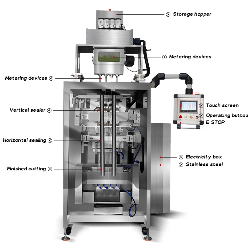 Automatic High Productivity Electrolyte Powder Sachet & Drink Stick Wrapping Filling Packing Machine Plastic Pouch Packaging