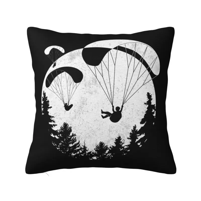 Paragliding Throw Pillow Case Home Decorative Cute Paraglider Skydiving Cushions Cover For Sofa Seat Square Polyester Pillowcase