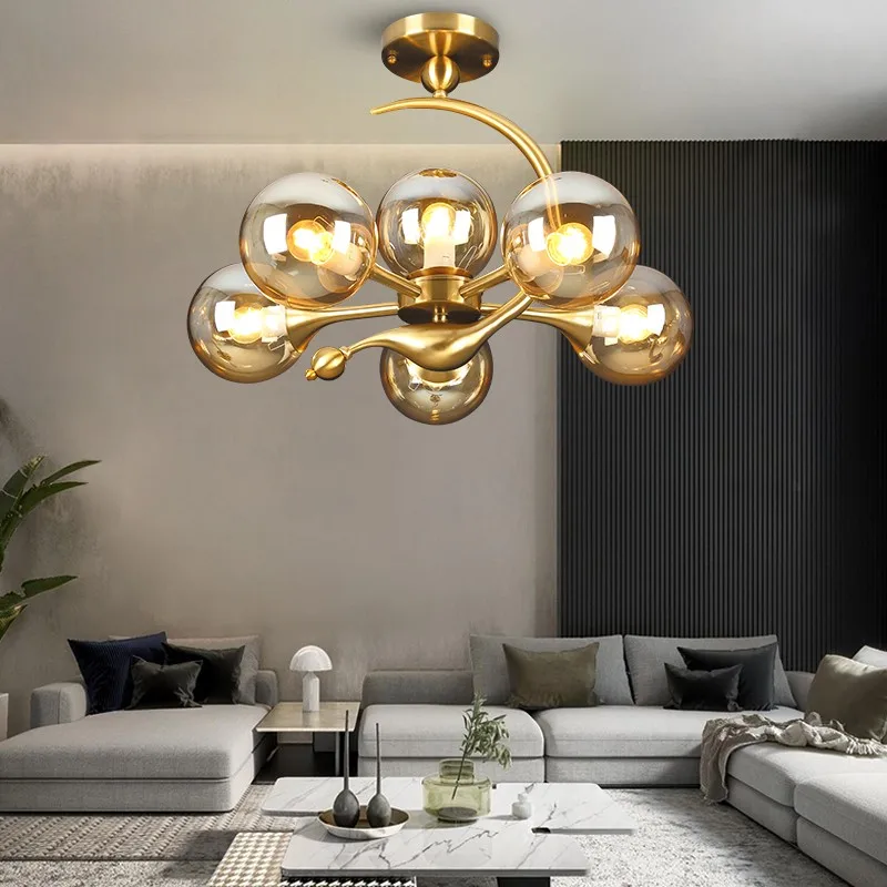 Post-modern Nordic lighting simple modern American style for living room personality dining room study bedroom chandelier