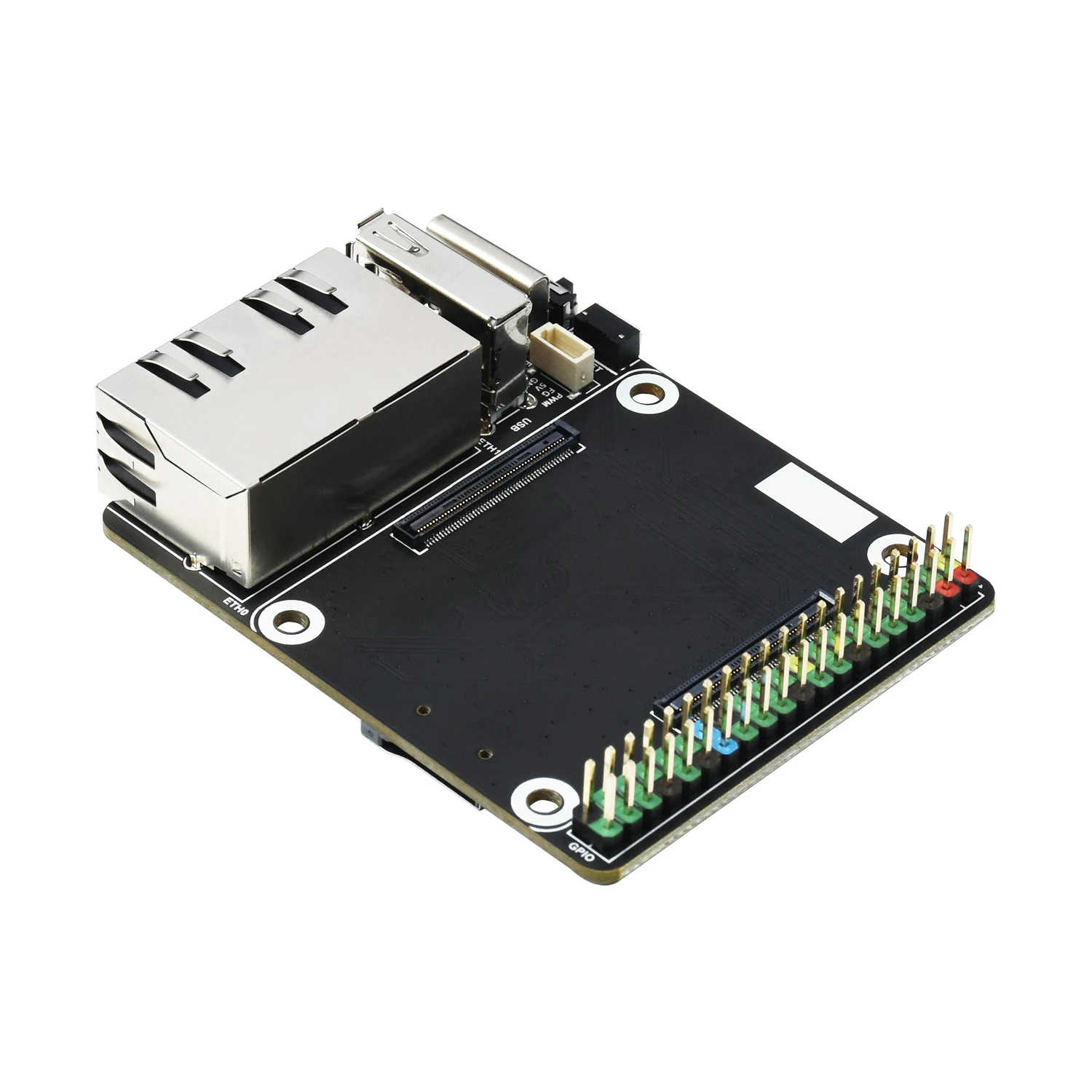 Mini Dual Gigabit Ethernet GPIO Expansion Base Board Kit for RPI Raspberry Pi CM4 Compute Module 4 Lite