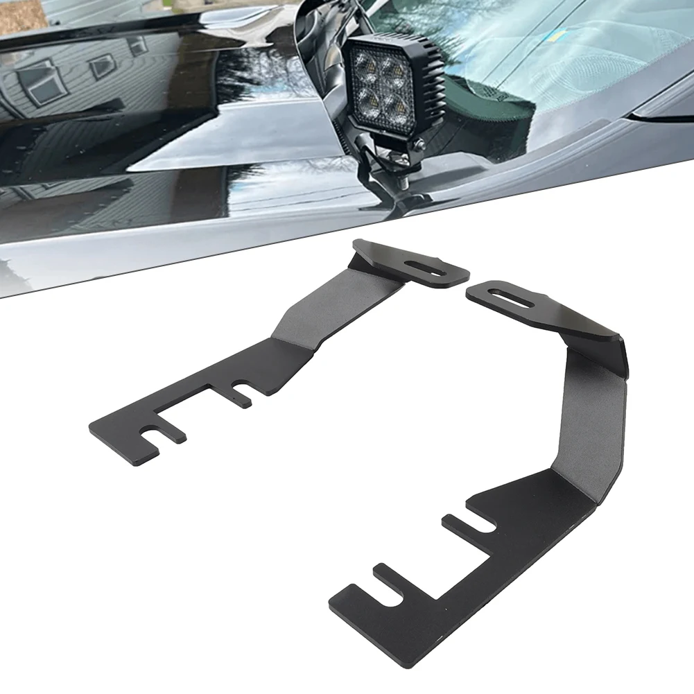 Auto Side Hood Ditch A-Pillar Light Pod Mount Bracket Holder For Ford Ranger 2023-2024
