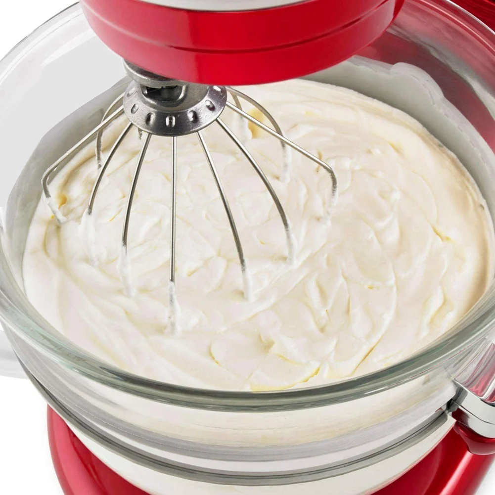 

ABBK-6PCS Сменная насадка для венчика для миксера Kitchenaid с наклонной головкой, проволочный венчик K45WW для тяжелого крема для яиц