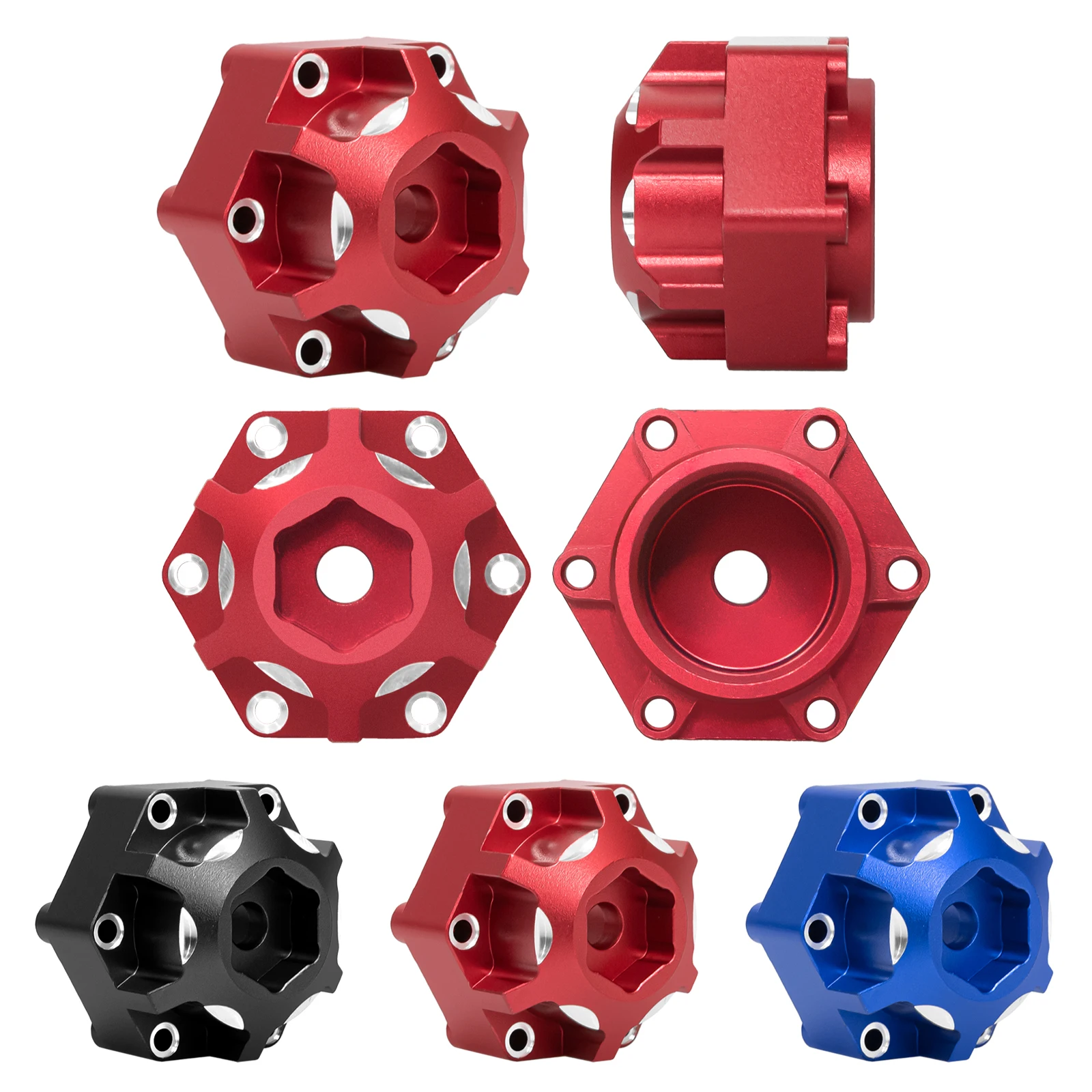 

OKHL Aluminum 6x30 to 12mm Hex Wheel Adapter 4PCS Colored for 1/10 Pro-Line Racing PRO633701 PL28 MX28 Upgrade Accessories