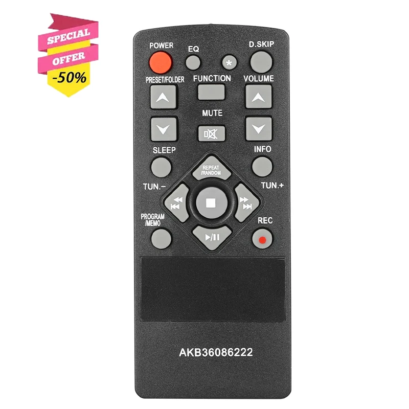 AKB36086222 Remote Control For Soundbar System MCD35 MCD65 MCD66 MCS35F MCS65F MCS66F Replacement Controller