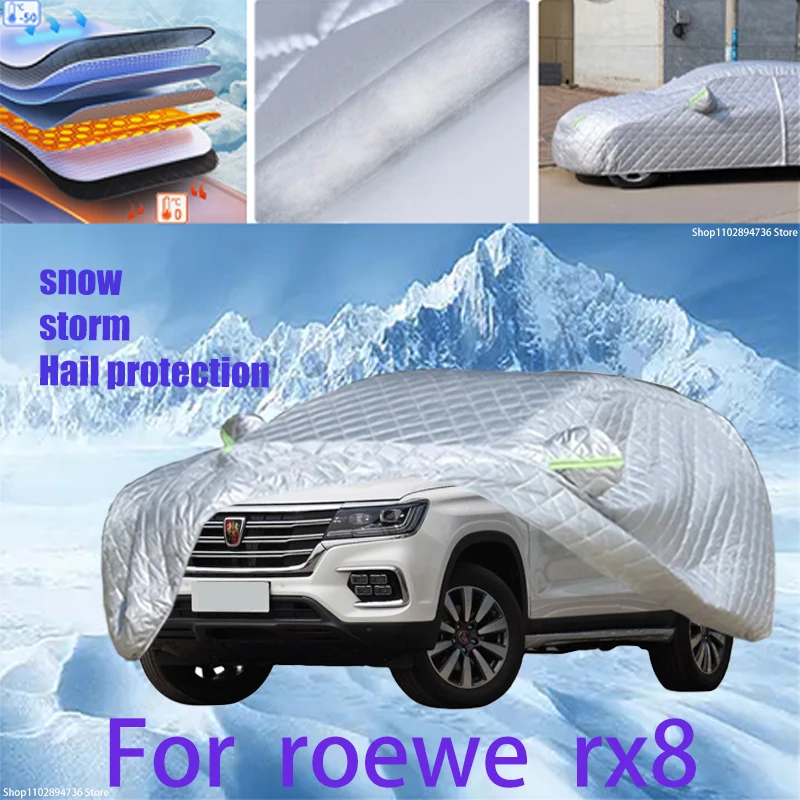 

For roewe rx8 Outdoor Cotton Thickened Awning For Car Anti Hail Protection Snow Covers Sunshade Waterproof Dustproof