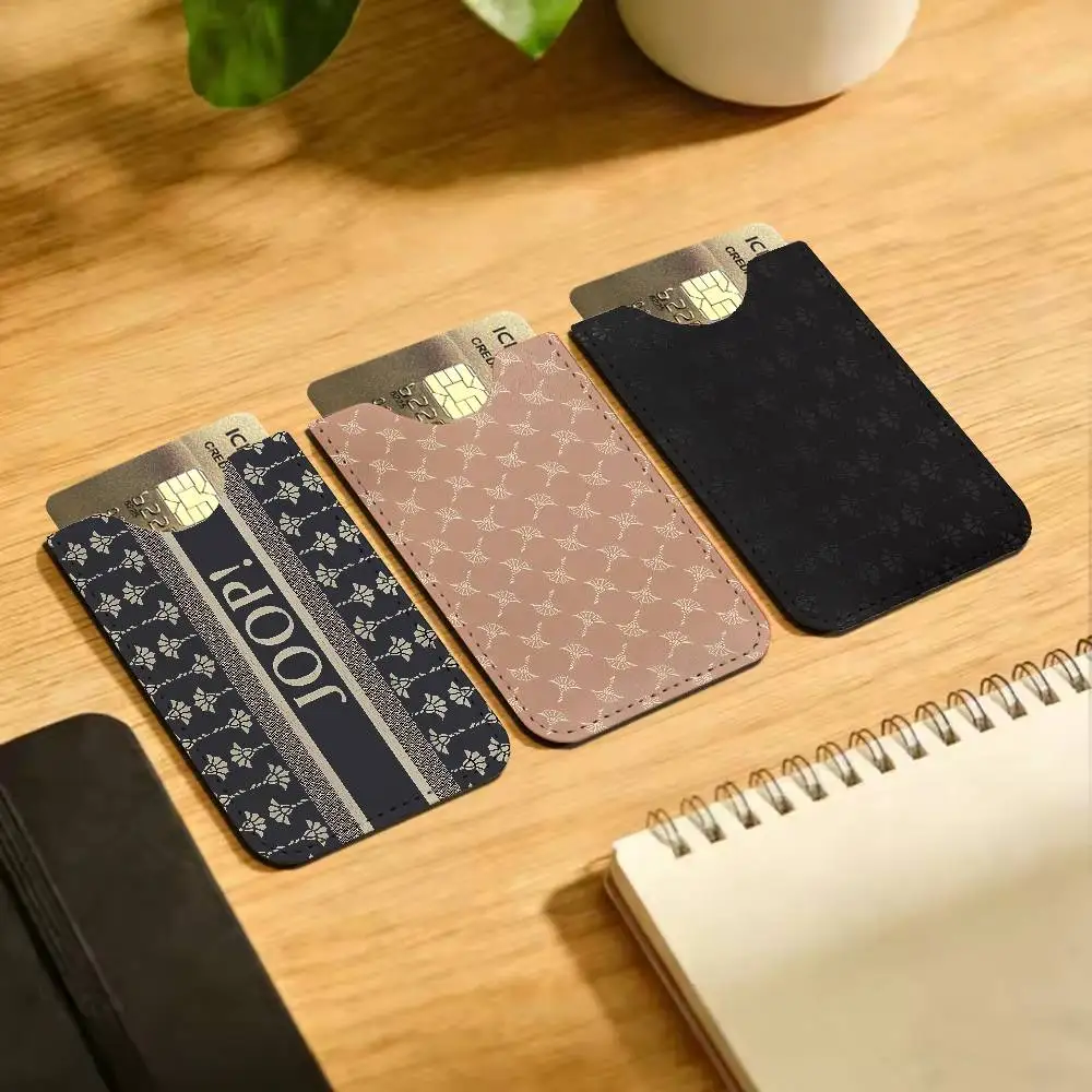 Luxury Fashion J-JoopS Ultra Slim Men Leather Mini Wallet Lightweight Credit Bus ID Card Holder Case for Daily Business Use