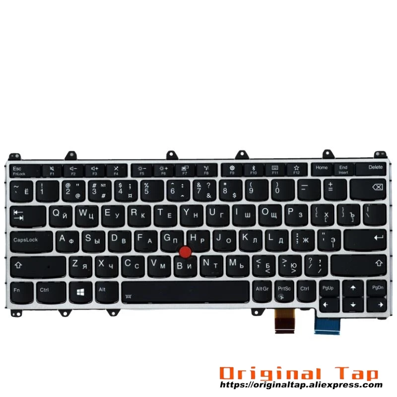 RU Russian Backlit Keyboard for Lenovo Thinkpad X380 Yoga 370 01EN450 01AV739 01HW677 01HX122