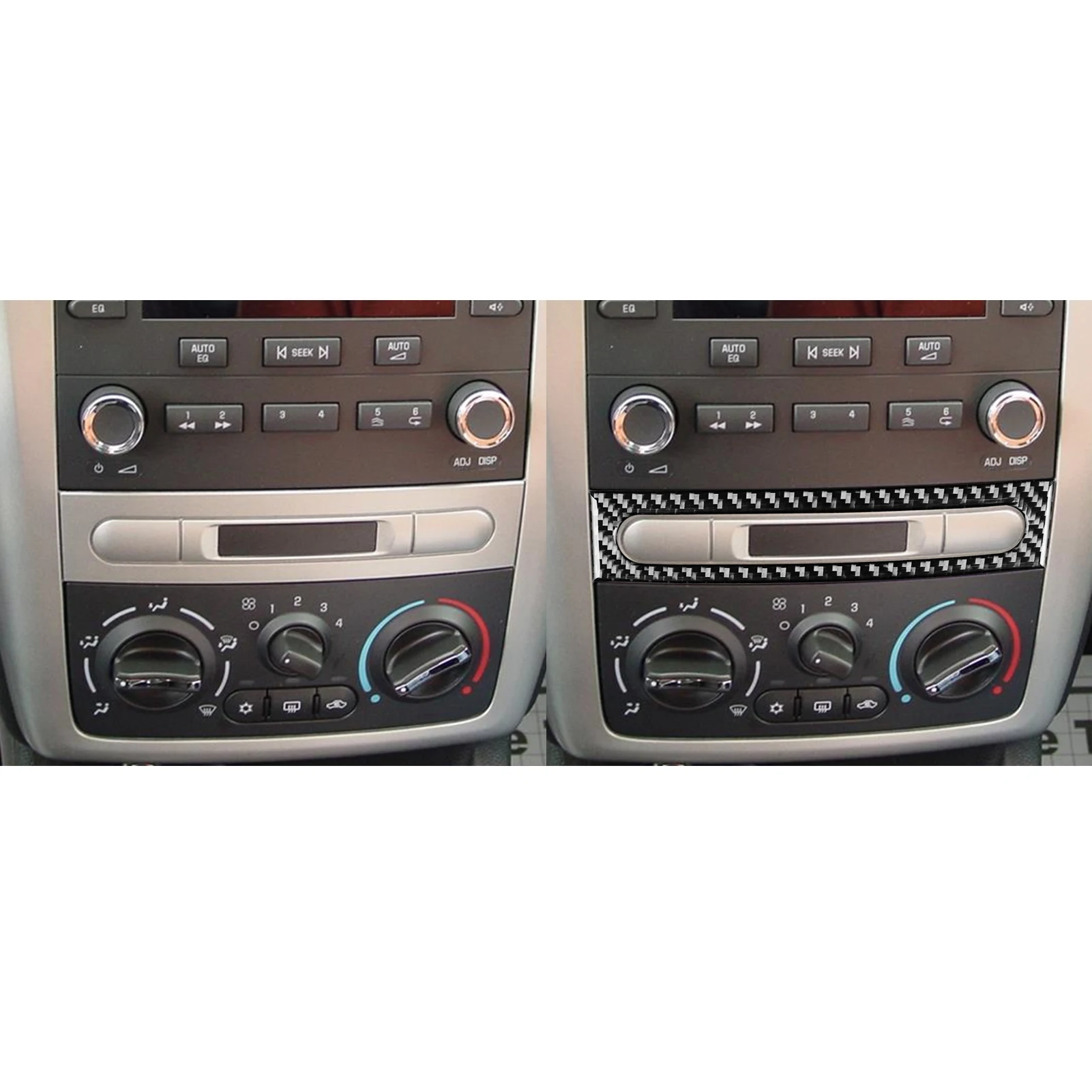 For Chevrolet Cobalt 2005-2010 Carbon Fiber Central Control Panel Frame Car Interior Accessories Decorative Stickers