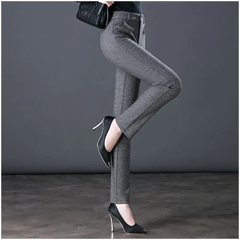 

2024 New Women Long Pants Autumn and Winter Fashion Casual Straight Sweatpants Soft Suit Jogging Elegant T30