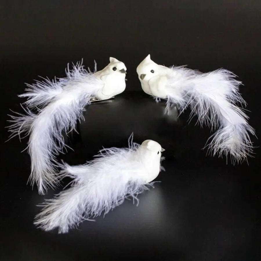 

-Набор украшений для специальной голубиной птицы с перьями из 9 предметов, цветочная композиция Gt на День святого Валентина с зажимом 6,5 дюйма