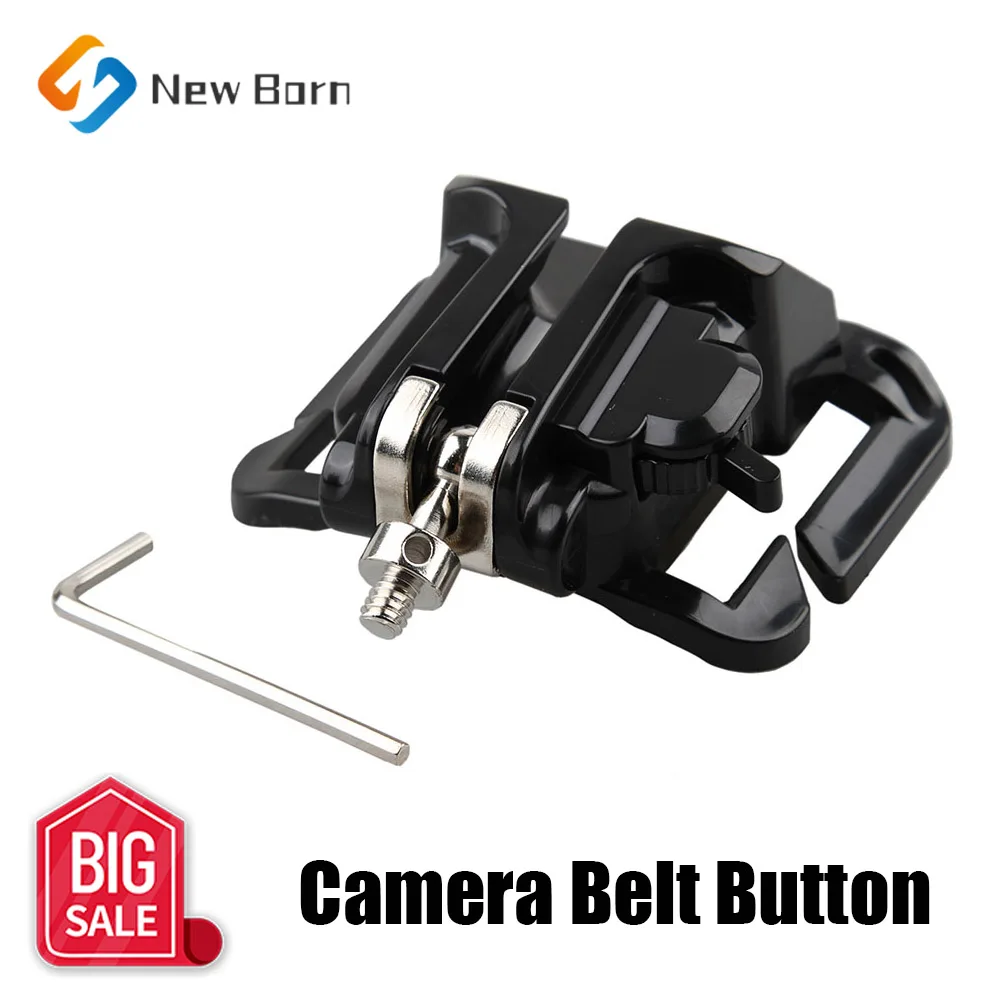 Camera Belt Button Buckle Waist Clip Holster Hanger for Sony Canon 50D 40D 5D2 Nikon D750 D3100 A6000 A7 DSLR Strap Quick Shoot