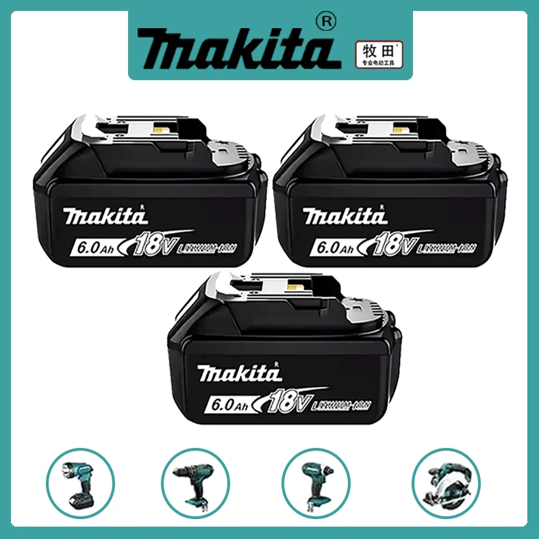 

2025 Makita BL1860 BL1850B BL1850 BL1840 BL1830 Screwdriver Battery & Charger 18v Replacement Power Tool Batteries.⭕️