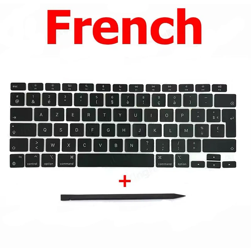 New Replacement Keycaps Keys Key Cap For Macbook Air 13" M1 A2337 Keyboard Keycap US UK Spain French Russian Hungary 2020 Year