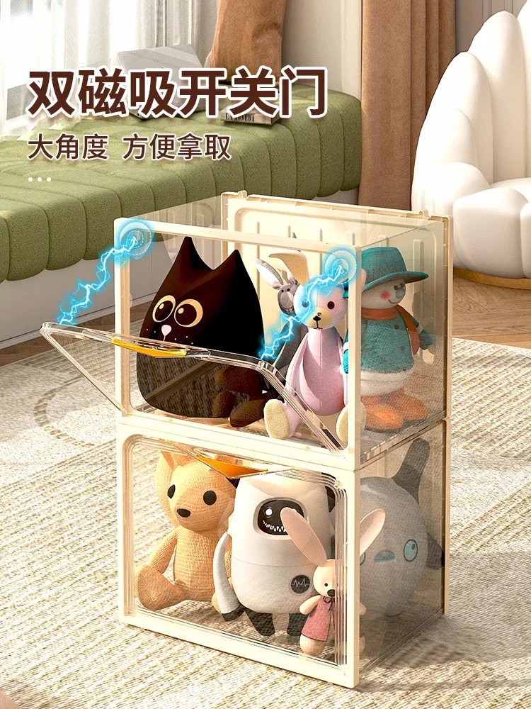 Doll storage display cabinet plush toy  cotton  figure blind box imitation acrylic transparent  box