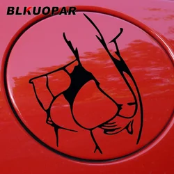 BLKUOPAR-섹시한 여성 엉덩이 재미있는 이미지 연료 탱크 캡 자동차 스티커, 실루엣 데칼 스크래치 방지 그래픽 자동차 라벨