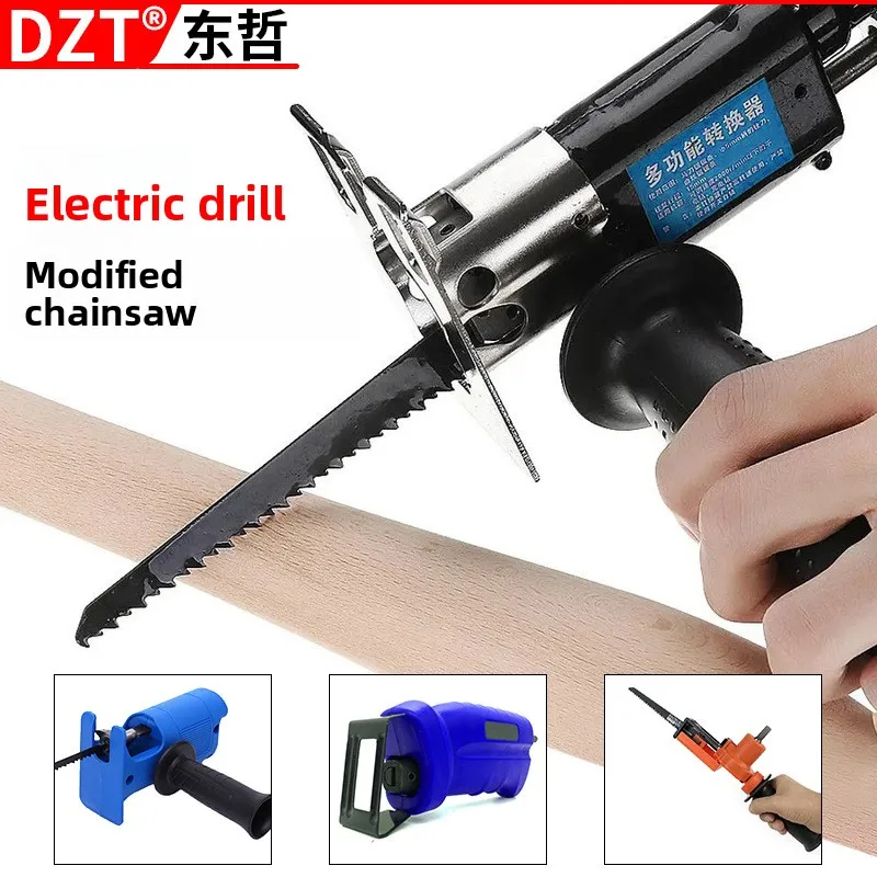 Multi-functional Conversion Head Set - Hand Drill Chainsaw Reciprocating Saw Horse Knife Saw Handheld Tool