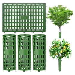Tree Trunk Protector Resizable for Various Size Trees or Plants Preventing Tree Bark Damage from Pruners Mowers and Rodents