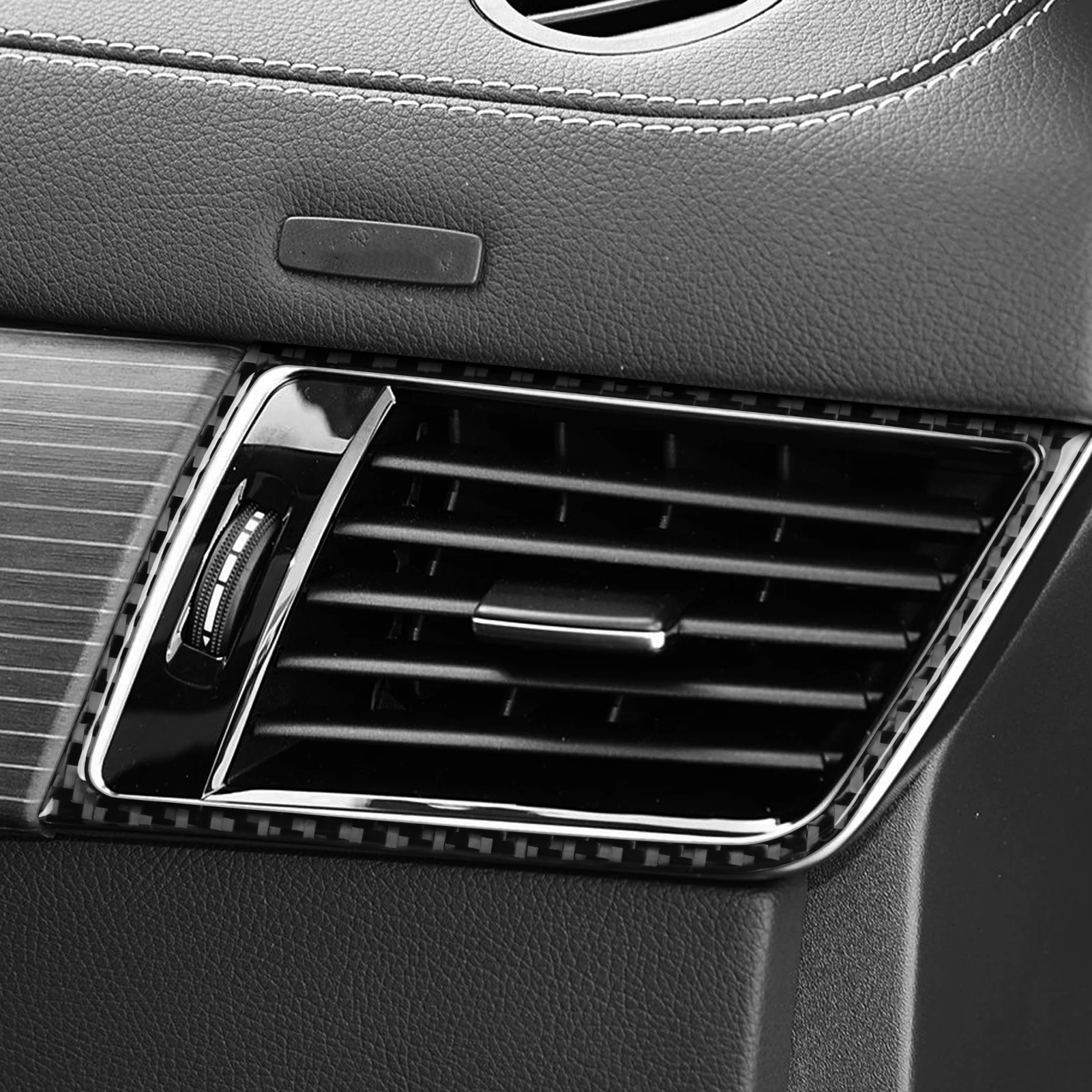 

For BENZ GLE GLS W166 ML X164 GL Car Interior Accessories Dashboard Air Conditioning Vent Panel Carbon Fiber Decorative Sticker