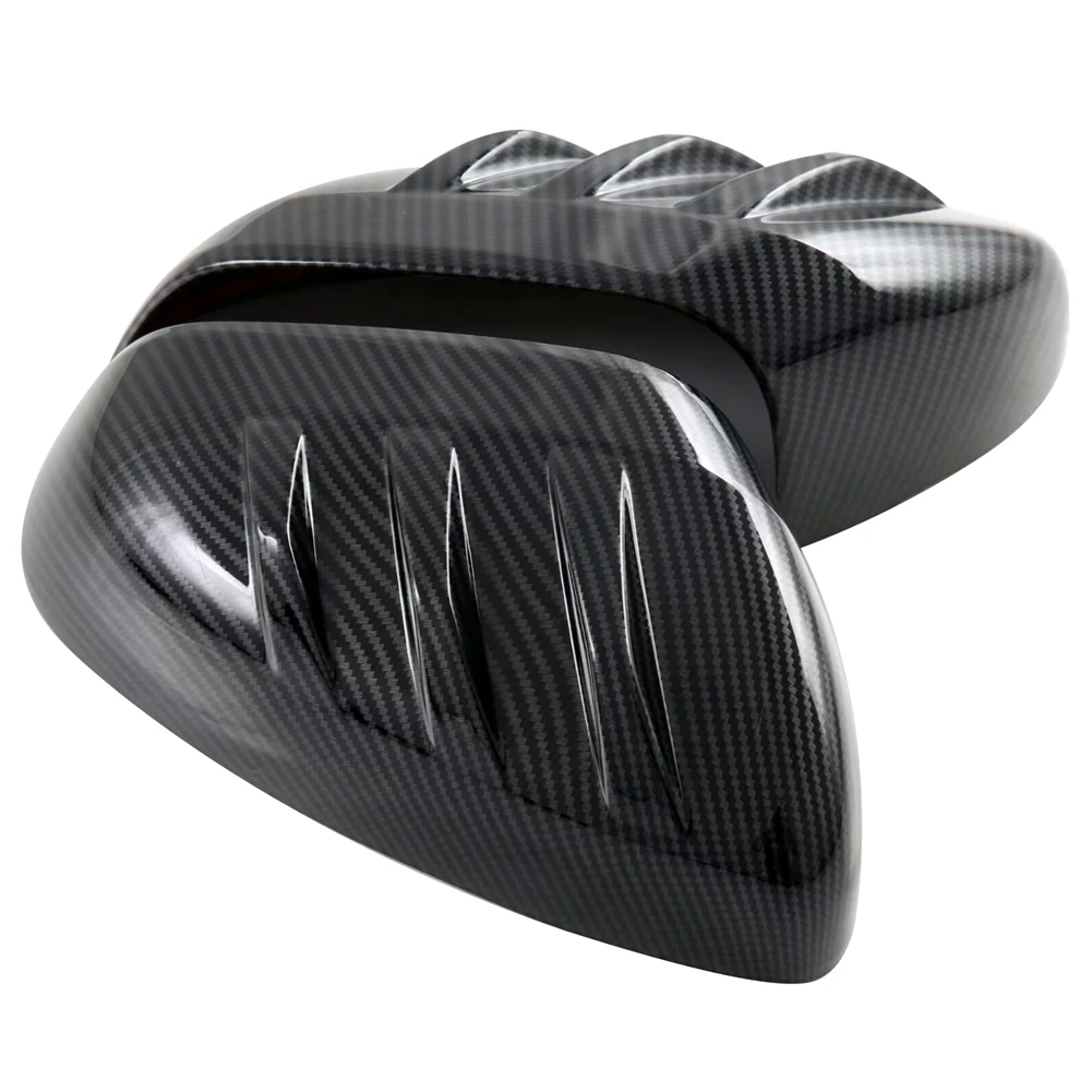 For MG ZS 2024 Car Rearview Mirror Cap Side Mirror Cover Trim Exterior Accessories Carbon Fiber Pattern