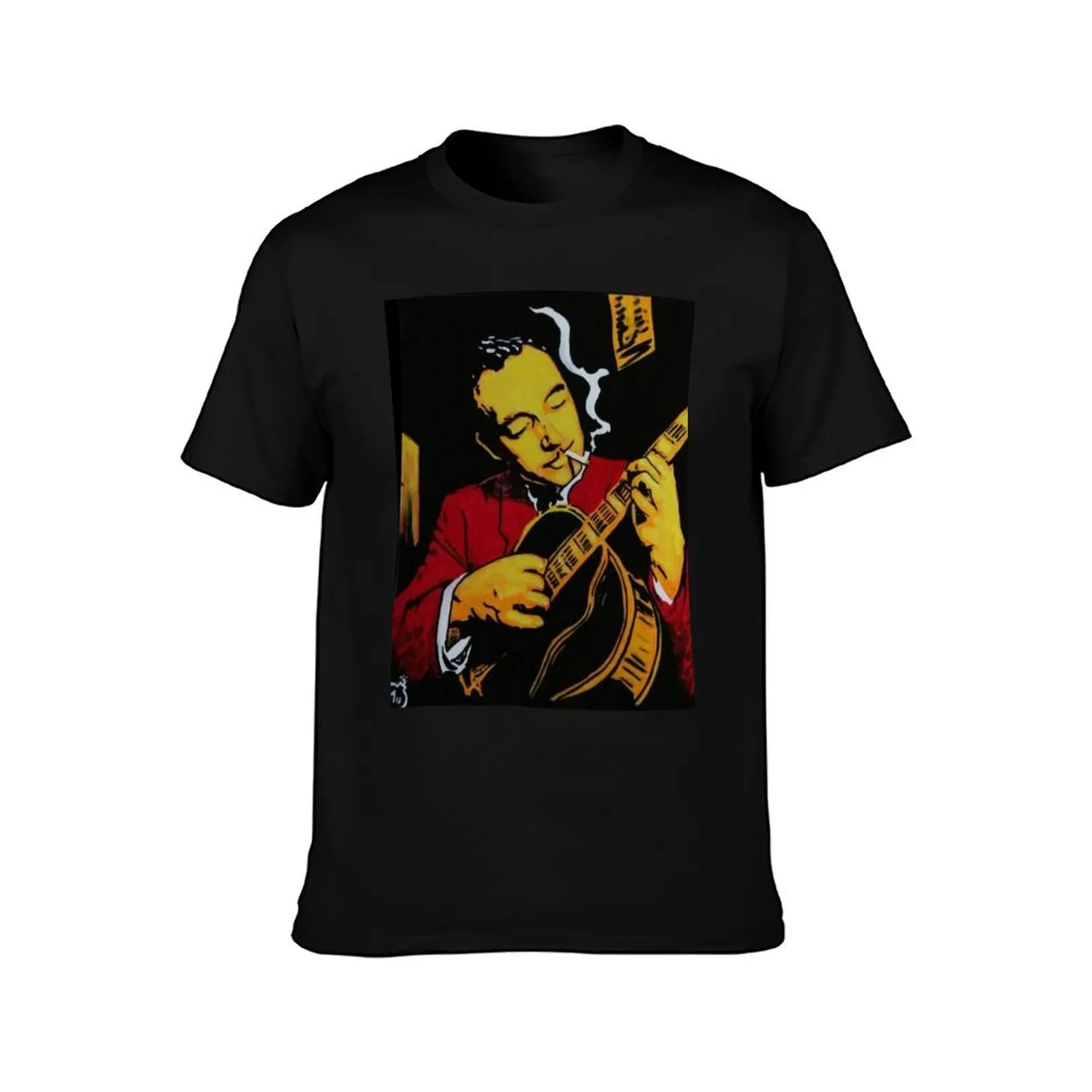 Django Reinhardt The Father of Jazz Manouche T-Shirt Summer Casual Cotton Tee Oversized Streetwear Tops Vintage Graphic Print