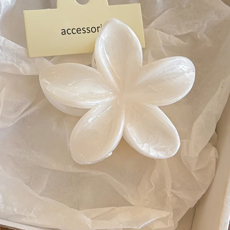 Vintage kleurrijke bloemen boog geometrie acryl haarklauw voor vrouwen meisje elegante haarspelden haai clip krab haarspeldjes dame hoofdtooi