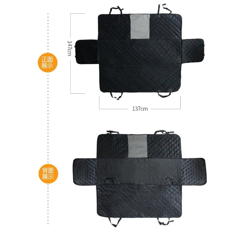 Waterproof Dog Car Seat Cover Scratchproof Nonslip Pet Backseat Protector for Vehicles SUV Truck