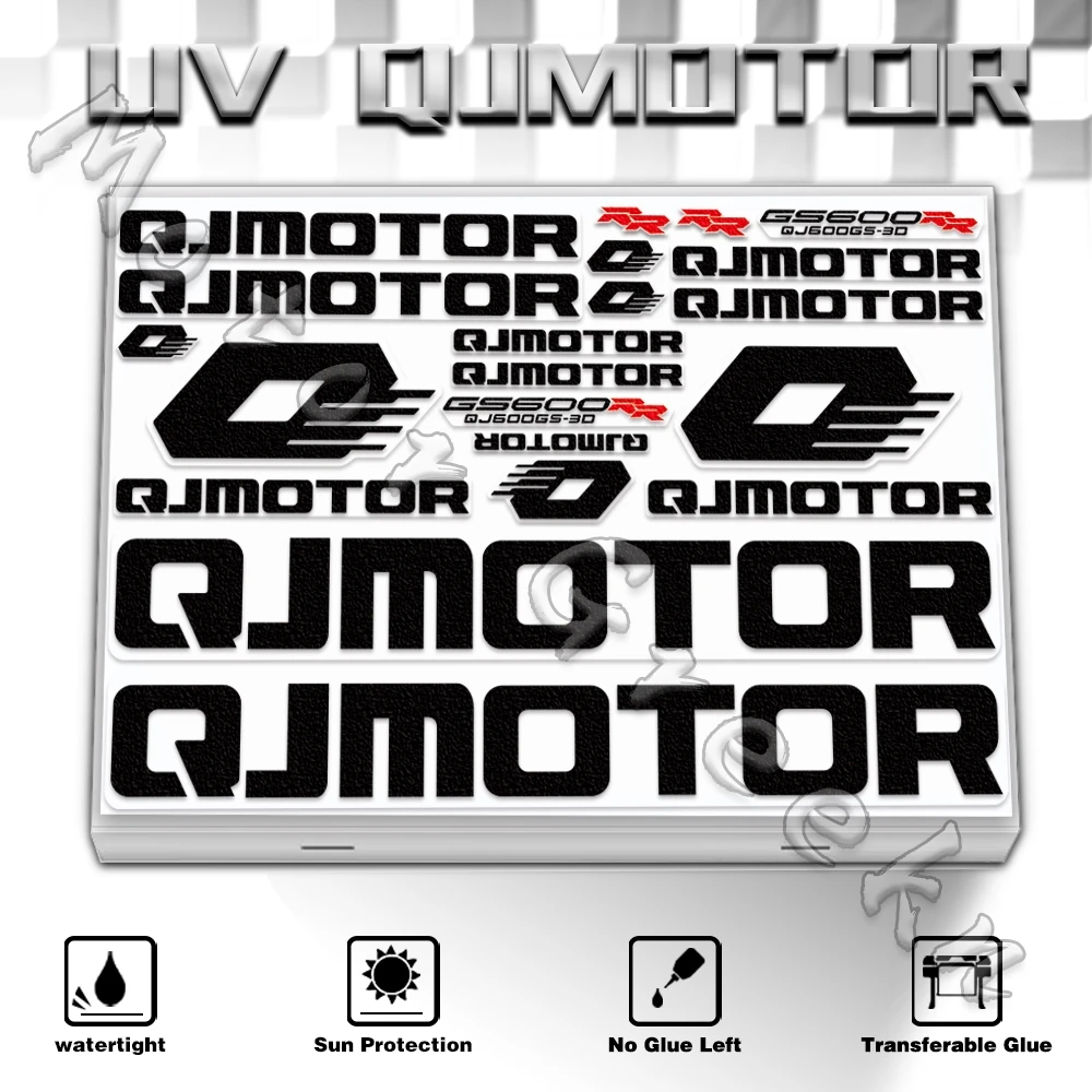 

Motorcycle Stereoscopic UV Helmet Sticker Car Bike Decal Accessories Waterproof For QJMOTOR 150 250 350 400 450 550 600 800