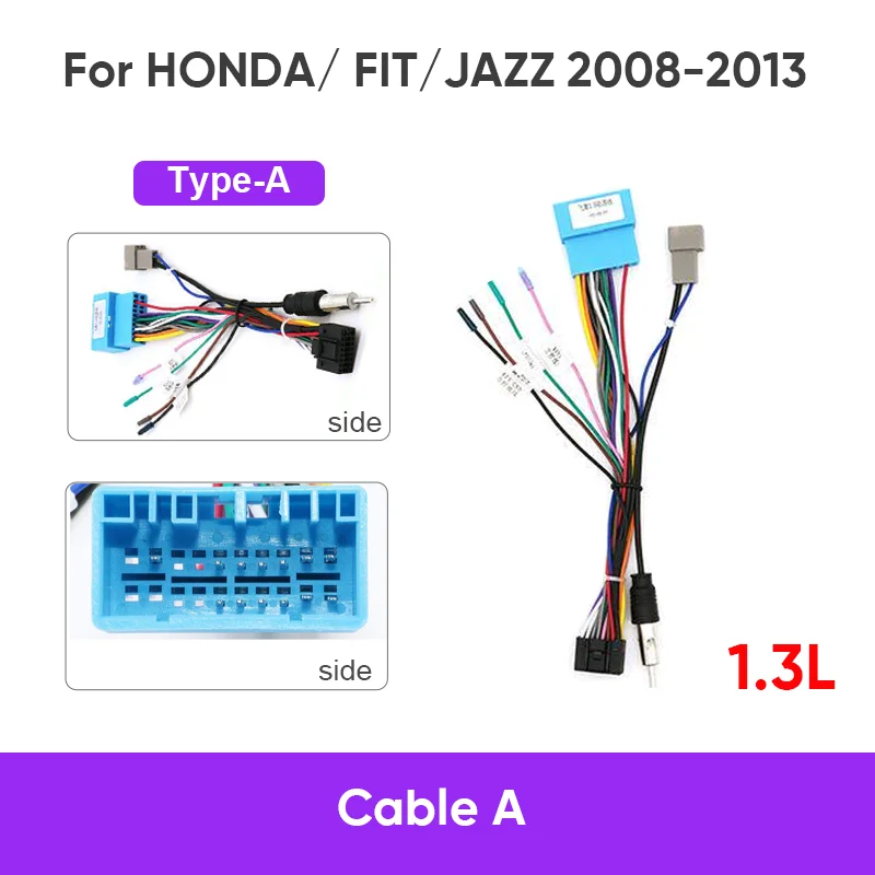 MAMSM 10 inch For HONDA FIT JAZZ 2008-2013 Car Android DVD Player Radio Trim Plastic Dashboard Screens Auto Frame Cables Harnes