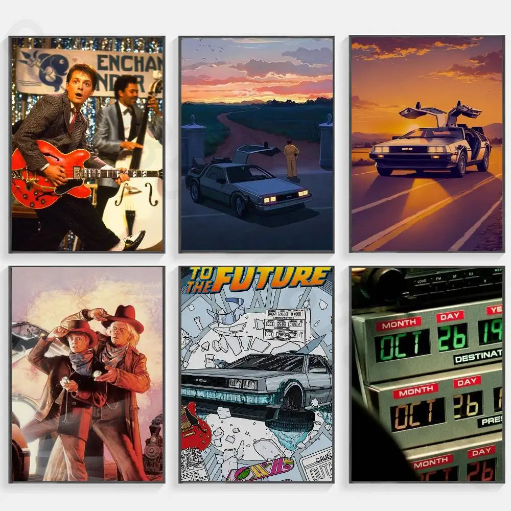 Classic Movie Back To The Future  Artists Canvas Painting for Living Room Home Decor Poster Fans Gifts-unframed