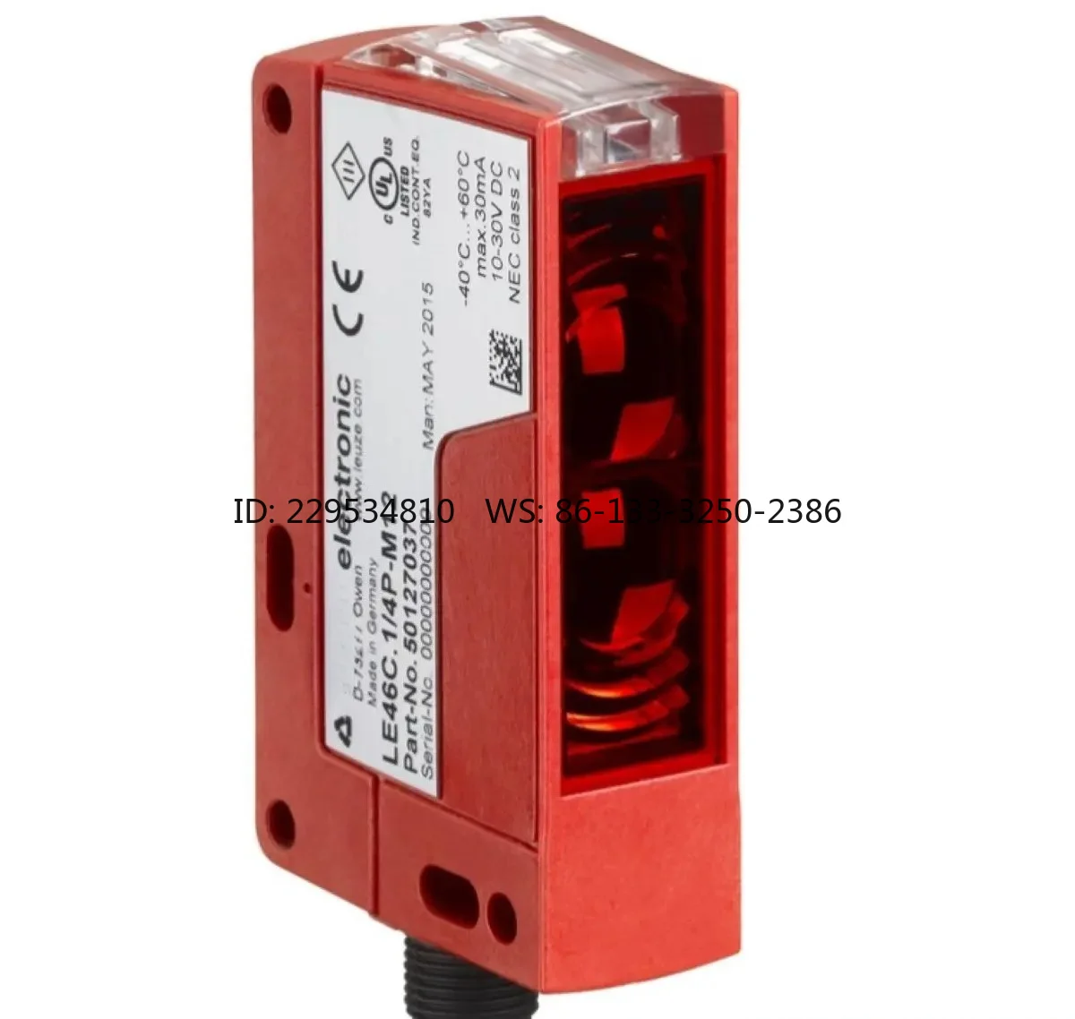 HT46CI/4P-M12 Diffuse sensor with background suppression 50127061