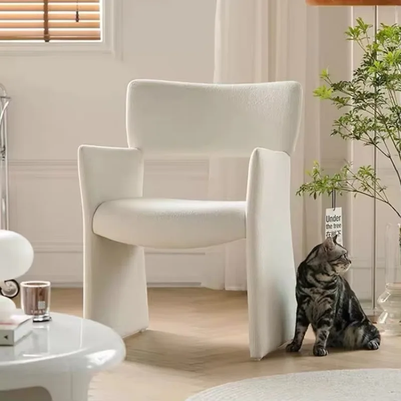 Wabi-sabi Style Dining Chair Designer Furniture Hotel Modern Crown Chair Leisure Study Chair