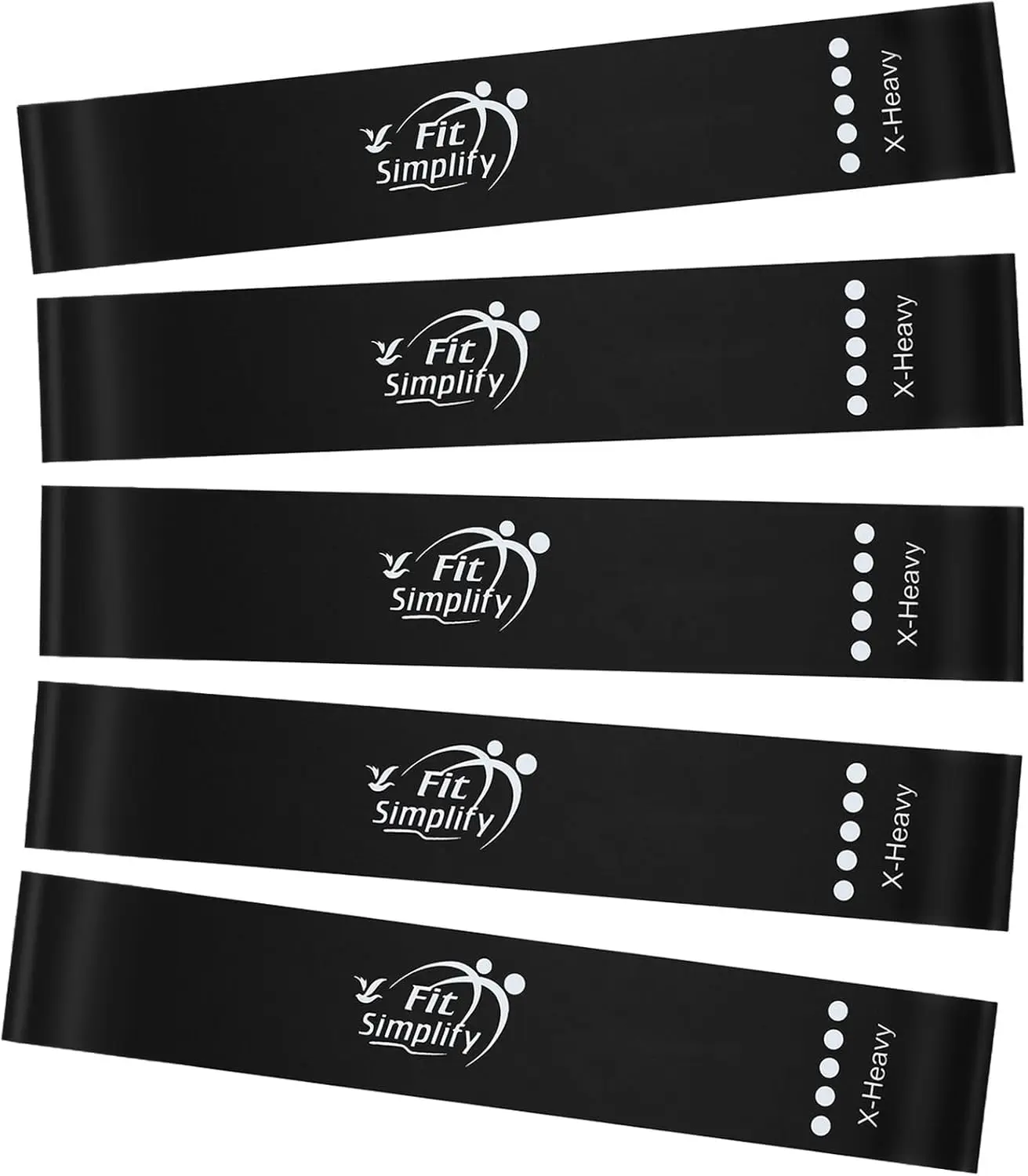 

Набор из 5 эластичных лент для интенсивных тренировок с руководством и сумкой для переноски