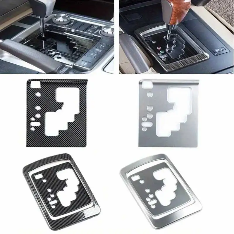 NEW For Toyota Land Cruiser 200 LC200 FJ200 2008-2021 LHD Car Center Console Gear Shift Panel Cover Trim Frame Stainless Steel