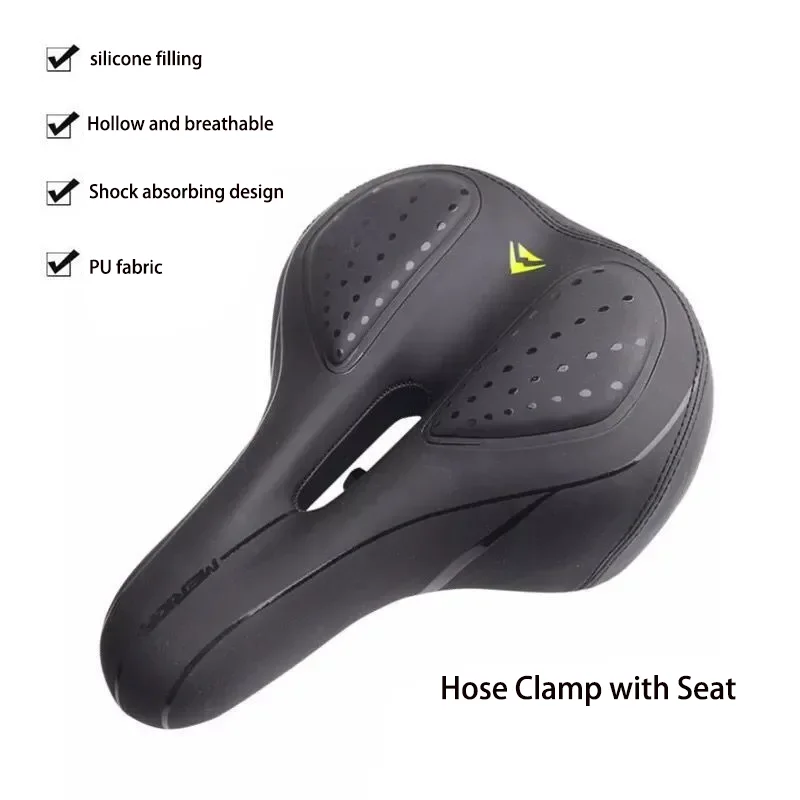 Merida Mountain Bicycle  Saddle Bike Thickened Cushion Cover Comfortable Soft Silicone Cycling Seat CZ003