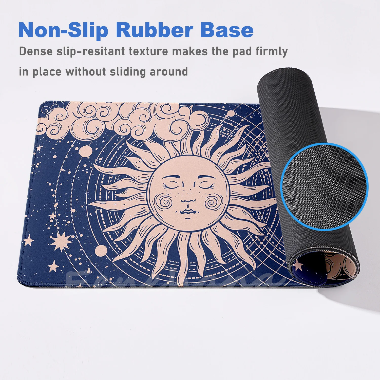 Moon Sun Planet Large XXL Speed Version Game Computer Keyboard Office Table Mat Gaming Accessory Mouse Pad for PC Gamer Mousemat