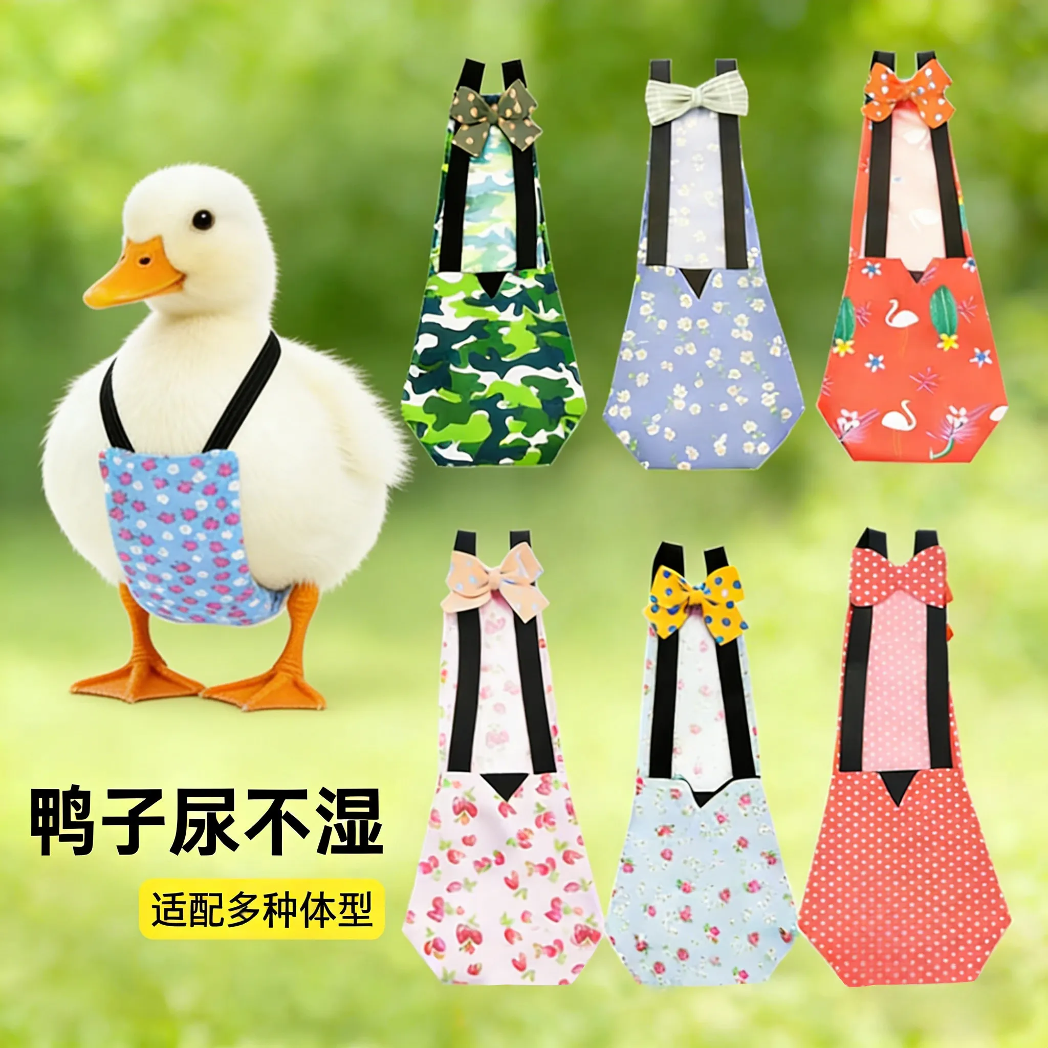 Pet duck diaper pocket urine pad duck clothes Cole  pad chicken diaper goose  pants