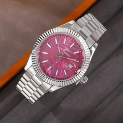 New Men's Watch Fashionable Stainless Steel Watchband Chronograph Men Clock Classic Business Retro Male Quartz Wristwatch