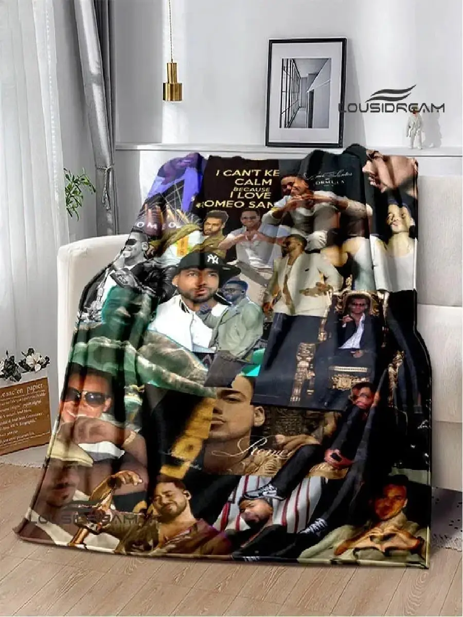 Romeo Santos Printed Throw Blanket  Soft Warm and Comfortable for Picnics Birthday Gifts