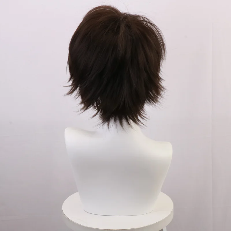 Japanese Anime "Haikyuu!!" And Iijima Tetsu's Anti-curl Li Xiaolang Brown Hair High-temperature Silk Rose Cosplay Wig