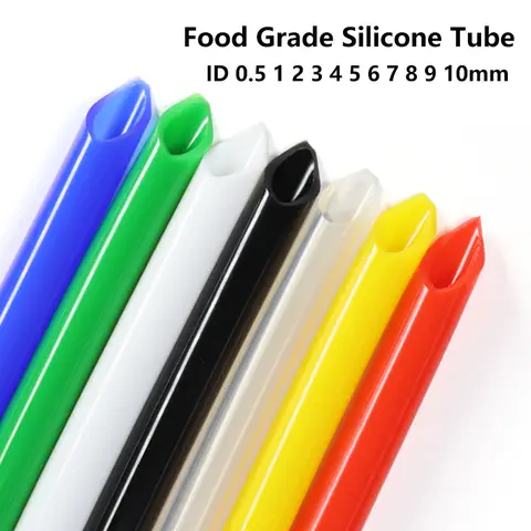 5M Food Grade Silicone Tube Colorful ID0.5 1 2 3 4 5 6 7 8 9 10mm Water Connector Fish Tank Pond Pump Hoses Flexible Rubber Hose