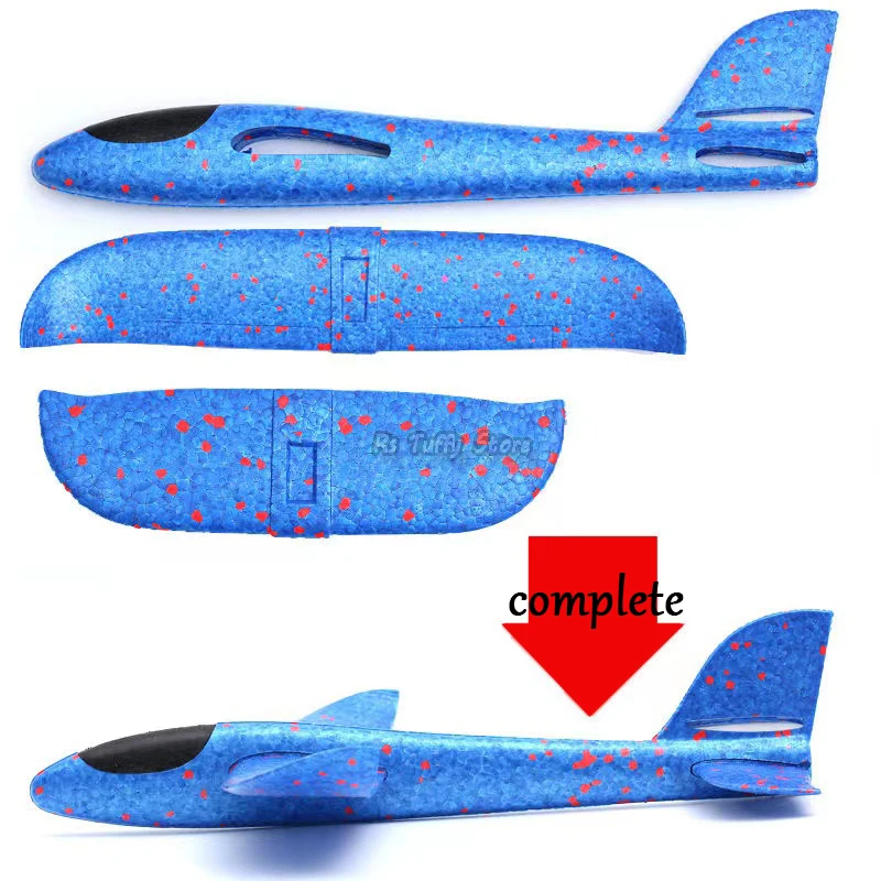 Hand Launch 37cm Flying Throw Airplane Outdoor Sports Toys for Children Glider Aircraft Model Foam Gliding Boys Fun Game Figure